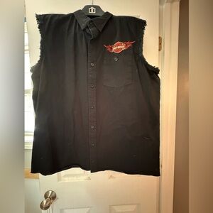 Men’s XL sleeveless mechanicnshiet black Harley Davidson